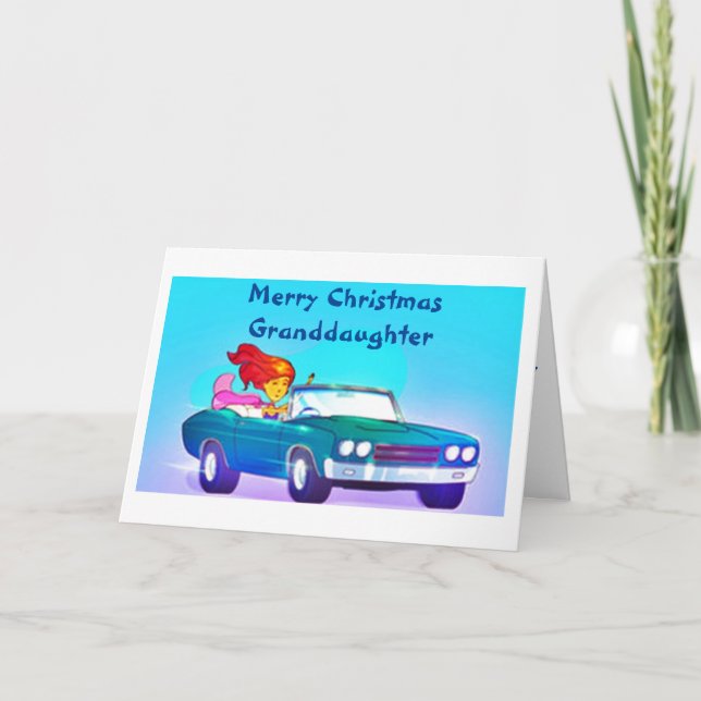 CARTÃO DE FESTIVIDADES MERRY CHRISTMAS A UMA GRANDAUGHER ESPECIAL (Frente)
