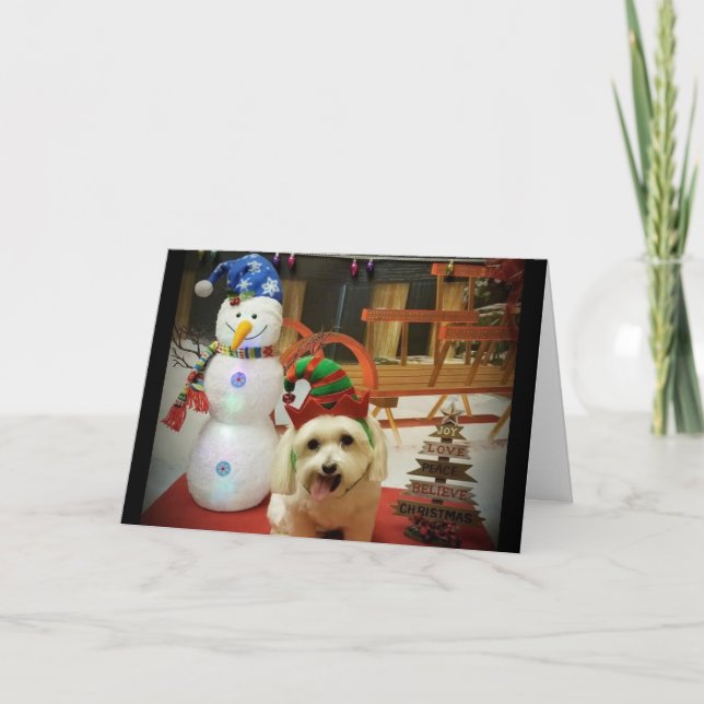 CARTÃO DE FESTIVIDADES MERRY CHRISTMAS AO NOSSO DADOR DE CUIDADOS COM CAC (Frente)