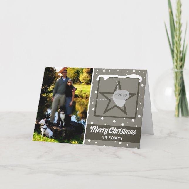 Cartão De Festividades Merry Christmas Army Style (Frente)