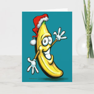Cartão De Festividades Merry Christmas Banana Happy New Year