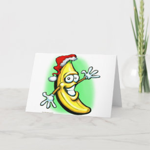 Cartão De Festividades Merry Christmas Banana Happy New Year