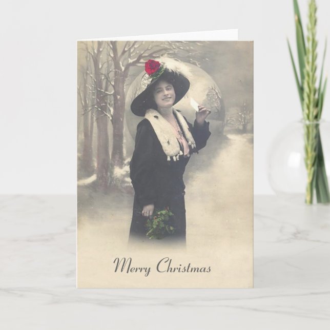 Cartão De Festividades Merry Christmas card (Frente)