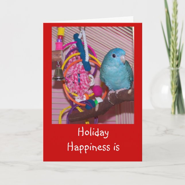 Cartão De Festividades Merry Christmas card, Happy holidays Linnie Parake (Frente)