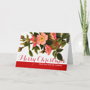 Cartão De Festividades Merry Christmas Custom Template Greeting Card