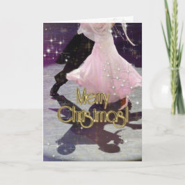 Cartão De Festividades Merry Christmas Dancers PERSONALIZED