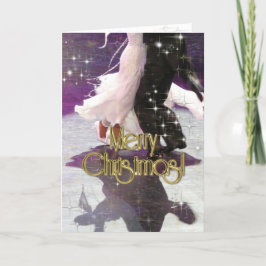 Cartão De Festividades Merry Christmas Dancers PERSONALIZED