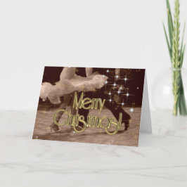 Cartão De Festividades Merry Christmas Dancers PERSONALIZED