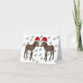 Cartão De Festividades Merry Christmas, Donkey Christmas