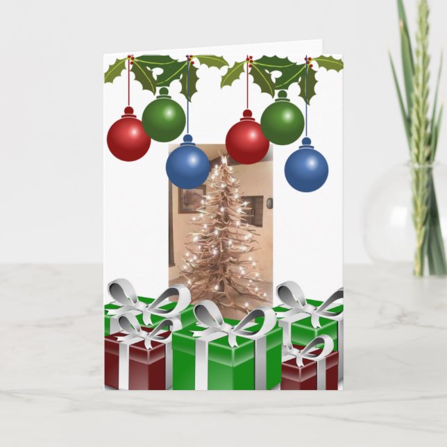 Cartão De Festividades Merry Christmas for a Vegan (Frente)