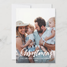 MERRY CHRISTMAS - Foto personalizada esboçada