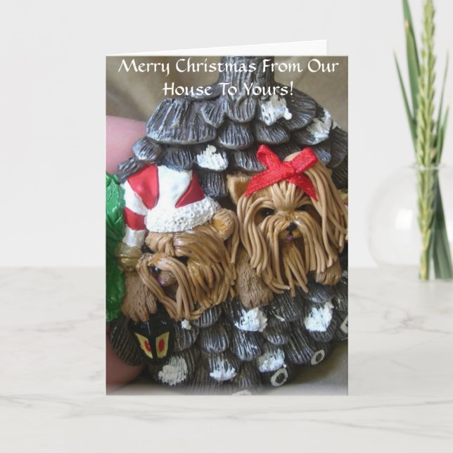 Cartão De Festividades  Merry Christmas From Our House To Yours (Frente)