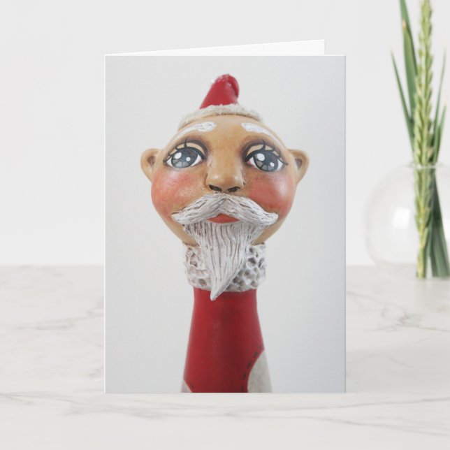 Cartão De Festividades Merry Christmas from Santa! (Frente)