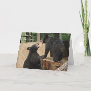 Cartão De Festividades Merry Christmas - "Game of chase" greeting card