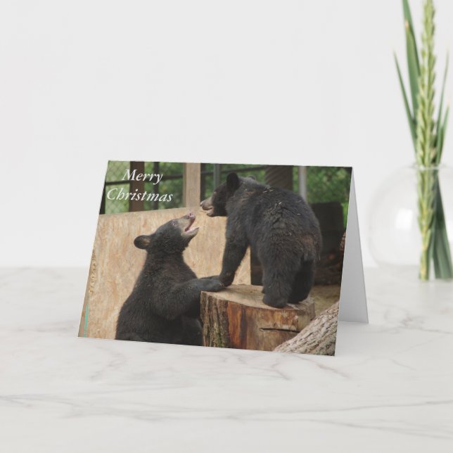 Cartão De Festividades Merry Christmas - "Game of chase" greeting card (Frente)