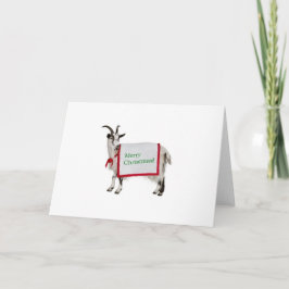 Cartão De Festividades Merry Christmas Goat Card