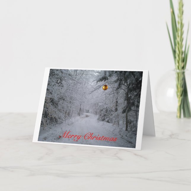 Cartão De Festividades Merry Christmas greeting card (Frente)