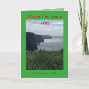 Cartão De Festividades Merry Christmas Ireland Holiday Greeting Card