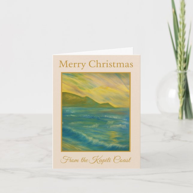 Cartão De Festividades Merry Christmas Kapiti Coast Card — New Zealand  (Frente)