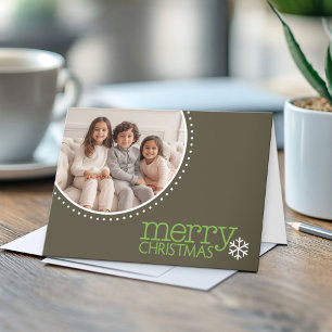 Cartão De Festividades Merry Christmas - Modern Photo Template