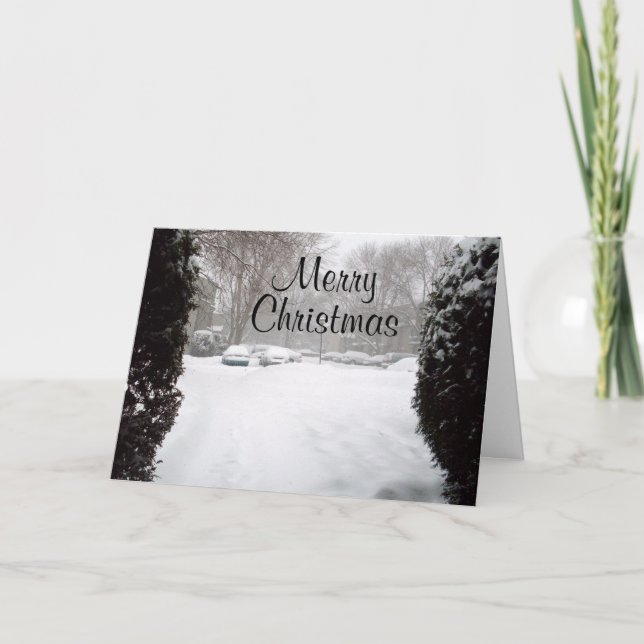 CARTÃO DE FESTIVIDADES MERRY CHRISTMAS NA PLACA MILES (Frente)
