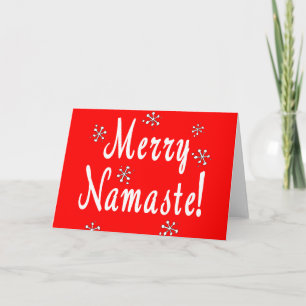 Cartão De Festividades Merry Christmas Namaste Cards