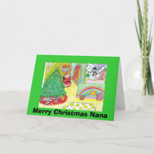 Cartão De Festividades Merry Christmas Nana