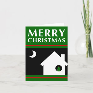 Cartão De Festividades merry christmas new address announcement
