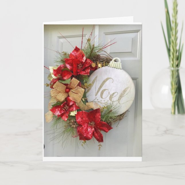 CARTÃO DE FESTIVIDADES MERRY CHRISTMAS PARA "FAMÍLIA E AMIGOS" (Frente)