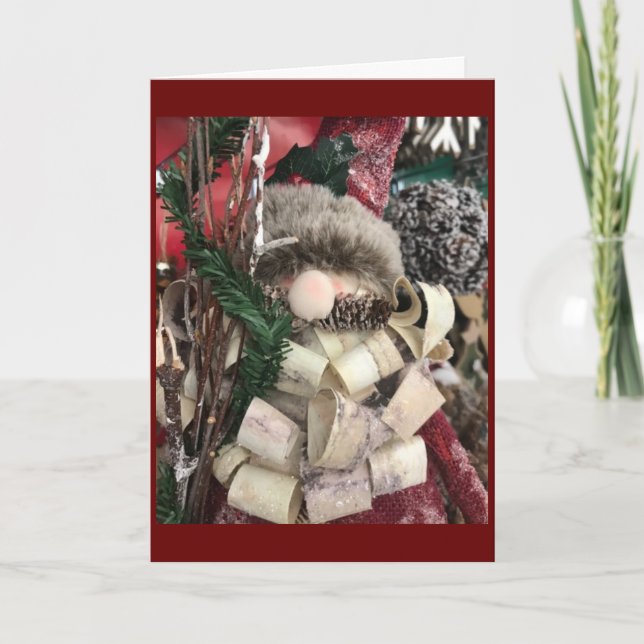 CARTÃO DE FESTIVIDADES MERRY CHRISTMAS PARA "FAMÍLIA E AMIGOS" (Frente)