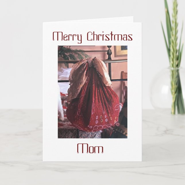 CARTÃO DE FESTIVIDADES MERRY CHRISTMAS PARA **MINHA MÃE** (Frente)
