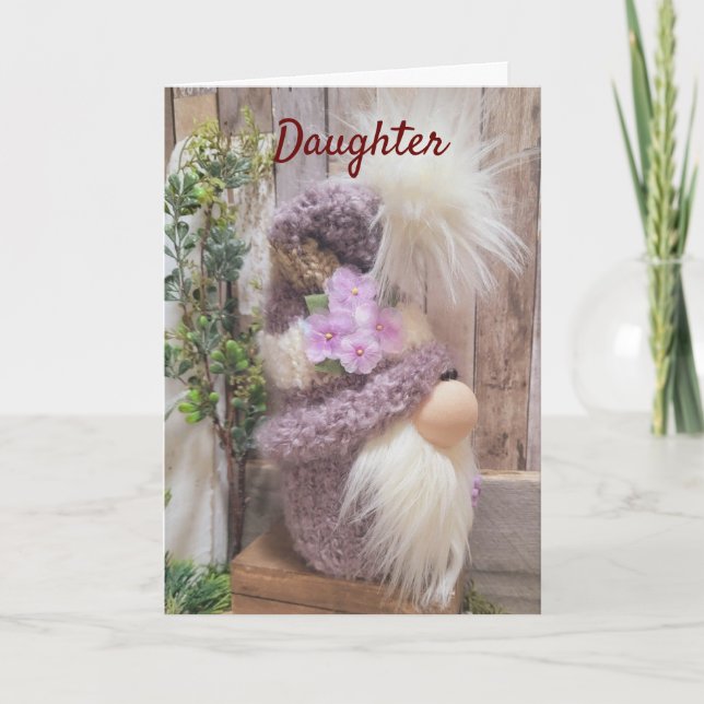 Cartão De Festividades *MERRY CHRISTMAS* para nossa *FILHA* Feriado (Frente)