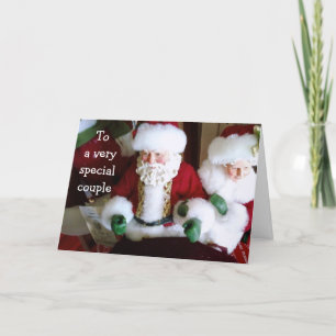 CARTÃO DE FESTIVIDADES MERRY CHRISTMAS PARA UM CASAL ESPECIAL