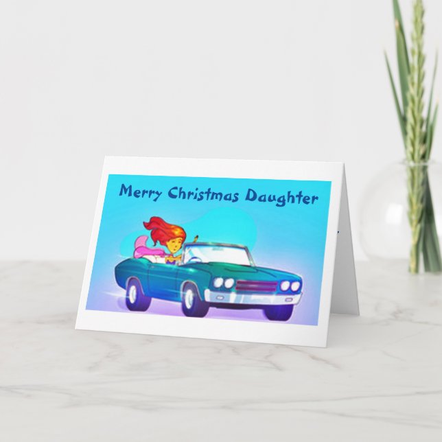 CARTÃO DE FESTIVIDADES MERRY CHRISTMAS PARA UMA FILHA ESPECIAL (Frente)