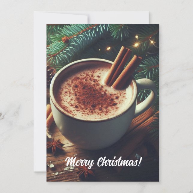 Cartão De Festividades Merry Christmas Retro   (Frente)