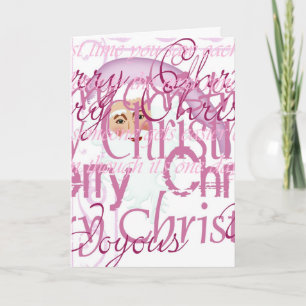 Cartão De Festividades Merry Christmas Santa Greeting Card