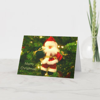 Cartão De Festividades Merry Christmas - Santa Ornament