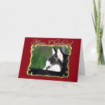 Cartão De Festividades Merry Christmas Siberian Husky<br><div class="desc">add text or upload your own image</div>