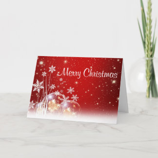 Cartão De Festividades Merry Christmas Snowflake Folded Holiday Cards
