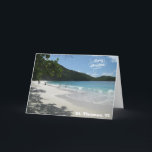 Cartão De Festividades Merry Christmas - St. Thomas VI<br><div class="desc">Breathtaking view of Magens Bay Beach,  St. Thomas,  with words: "Merry Christmas" "St. Thomas,  VI"  Great gift to take back to your friends from you "Christmas Vacation!"</div>