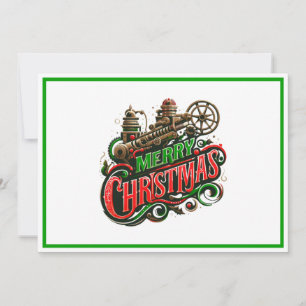Cartão De Festividades Merry Christmas steampunk