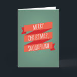 Cartão De Festividades Merry Christmas SugarPlum<br><div class="desc">Merry Christmas SugarPlum</div>