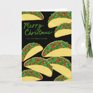 Cartão De Festividades MERRY CHRISTMAS Taco Avalanche Delicioso Personali