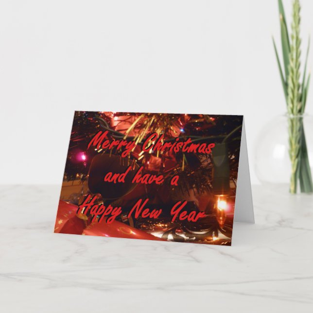 Cartão De Festividades Merry Christmas To All!! (Frente)