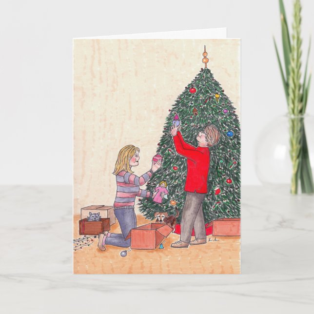 Cartão De Festividades Merry Christmas to my Mom (Frente)