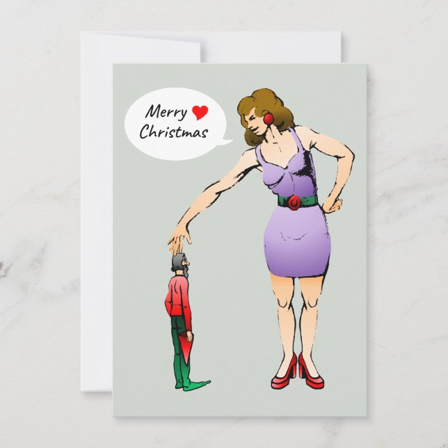 Cartão De Festividades Merry Christmas to the little elf (Frente)