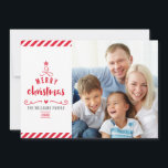 Cartão De Festividades MERRY CHRISTMAS TREE - foto da família<br><div class="desc">por kat massard >> WWW.SIMPLYSWEETPAPERIE.COM <<< Enviar e enviar mensagem especial extra com estilo e pizzazz este ano... Personalizado com seus detalhes e fotos meus produtos de férias modernos certamente se destacarão do elogio que seus amigos e familiares receberão nesta temporada e farão uma lembrança especial que será apreciada muito...</div>