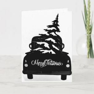 CARTÃO DE FESTIVIDADES MERRY CHRISTMAS TRUCK STYLE