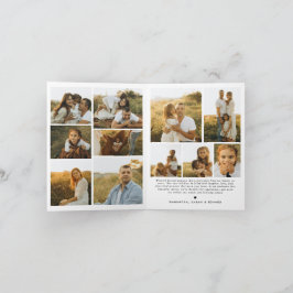 Cartão De Festividades Merry Christmas Whimsical Script Family 12 Photos