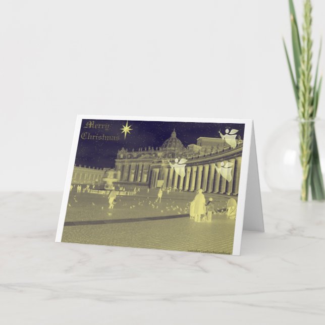 Cartão De Festividades Merry Christmas-Zazzel (Frente)