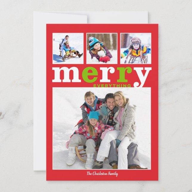 Cartão De Festividades Merry Everything Card (Frente)